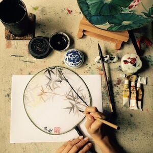 Veranstaltung: Chinese Fan Painting Workshop, Ka-Atelier Painting Studio in Hong Kong Island