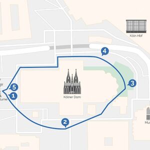 Veranstaltung: Kölner Dom: VR-Walking Tour Timeride Go, Cologne City Tours in Cologne