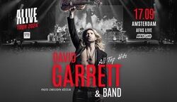 Veranstaltung: David Garrett and his band. «Alive» 2024 Tour, AFAS Live in Amsterdam