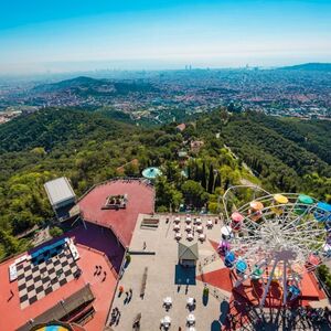 Veranstaltung: Área Panorámica del Tibidabo: Entrada + Cuca de Llum y Acceso TibiBus, Tibidabo Panorama Area in Barcelona