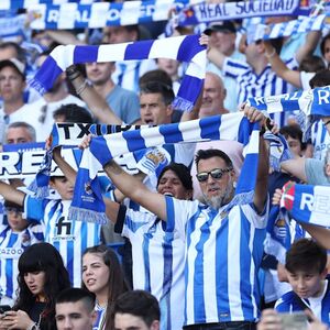 Veranstaltung: Estadio de Anoeta: Partido de fútbol de la Real Sociedad, Real Sociedad Stadium in San Sebastián