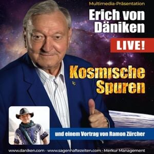 Veranstaltung: Erich von Däniken - Live 2024 - Kosmische Spuren, Seestern-Panorama B Ü H N E in Zeulenroda