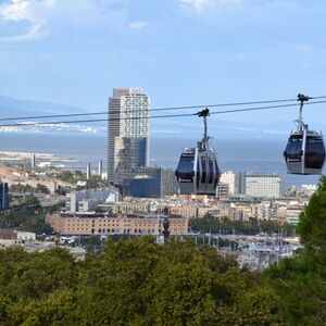 Veranstaltung: Teleférico de Montjuïc: Ticket de ida y vuelta, Telefèric de Montjuïc (Barcelona Cable Car) in Barcelona