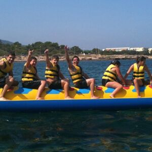 Veranstaltung: Ibiza: Paseo en Barco con Banana Boat, Comida y Barra Libre Premium, Ibiza Water activities in Ibiza