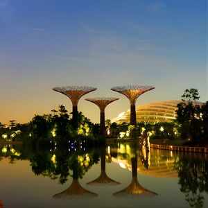 Veranstaltung: Flower Dome & Supertree Observatory, Flower Dome in Singapore