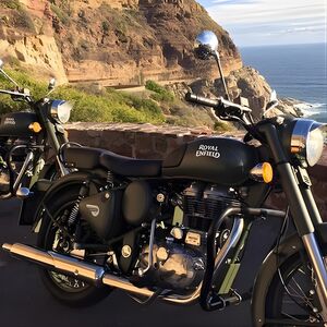 Veranstaltung: Full Day Cape Peninsula Motorcycle Tour on a Royal Enfield, Retza Royal Enfield Motorcycle Rentals & Tours in Cape Town