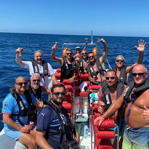 Veranstaltung: Vilamoura: Visita guiada às cavernas e observação de golfinhos, Algarve Dolphin Watching in Albufeira