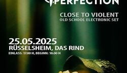 Event: Asthetic Perfection – Close to Violent, Das Rind in Rüsselsheim