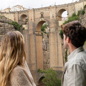 Veranstaltung: Desde Málaga: Tour por la ciudad de Ronda y experiencia en bodega con cata de vinos – Tour Premium en Grupo Pequeño, Jardines de Alfonso Canales in Malaga