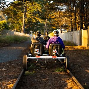 Veranstaltung: Skunk Train: Railbikes, Skunk Train: Fort Bragg in Fort Bragg