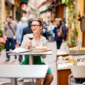 Veranstaltung: San Luca Express e degustazione locale, Tour della città Bologna in Bologna