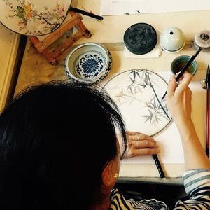 Veranstaltung: Chinese Fan Painting Workshop, Ka-Atelier Painting Studio in Hong Kong Island