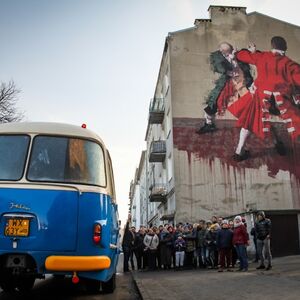 Veranstaltung: Retro Bus Tour Dark Side of Warsaw, Palace of Culture and Science in Warsaw