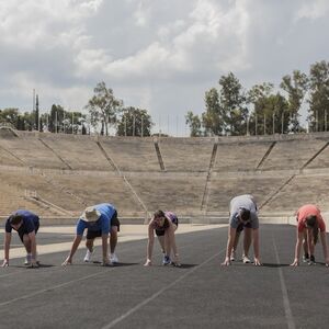 Veranstaltung: The Olympic Games Workout in Athens, Panathenaic Stadium in Athens