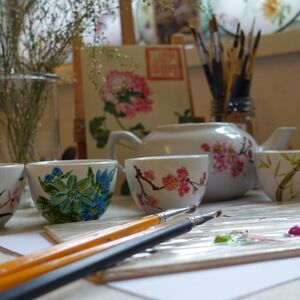 Veranstaltung: Chinese Teacups Painting Workshop, Ka-Atelier Painting Studio in Hong Kong Island