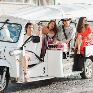 Veranstaltung: Málaga: Tour de 1 hora en Tuk Tuk Eléctrico Privado, Malaga City Tour in Málaga