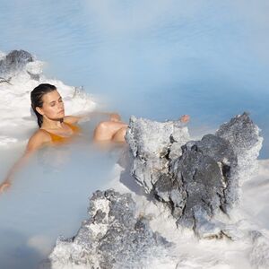 Veranstaltung: Blue Lagoon: Comfort Admission + Drink, Towel and Mud Mask, Blue Lagoon in Grindavík