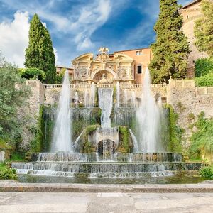 Veranstaltung: Ingresso a Villa d'Este con Cartolina PemCards, Villa d’Este in Tivoli