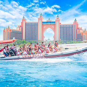 Veranstaltung: Love Boats: 100-Min Speedboat Tour - Ain Dubai, JBR, Atlantis & Burj Al Arab, Dubai Cruises in Dubai