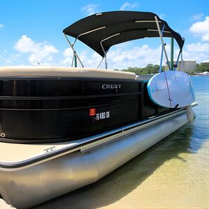 Veranstaltung: 12 passenger Crab Island pontoon boat rental, Power Up Watersports in Fort Walton Beach