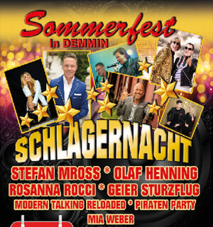 Veranstaltung: Schlagernacht Mit Stefan Mross, Olaf Henning, Rosanna Rocci U.V.A., Waldbühne Demmin in Demmin