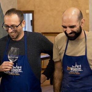 Veranstaltung: Roma: Produzione di pasta e degustazione di vino a Trastevere, Rome Cooking Classes in Rome