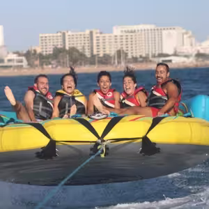 Veranstaltung: Albufeira: 10 minutos de Crazy Couch Ride, Algarve Water Activities in Albufeira