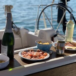 Veranstaltung: Palma de Mallorca: Excursión en velero en grupo reducido de 4 horas + aperitivos y barra libre, Mallorca Boat Trips in Palma de Mallorca