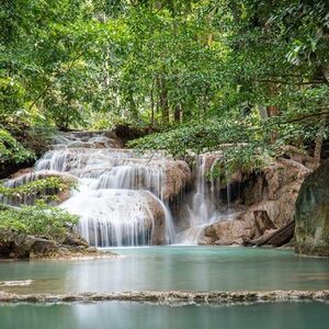 Veranstaltung: Erawan Falls & Taweechai Elephant Camp: Full-Day Guided Tour + Transfers, Bangkok Self-Guided Audio Tours in Bangkok