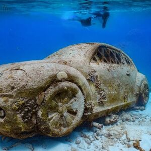 Veranstaltung: Museo Subacuático de Arte de Cancún y Arrecife de Coral Manchones: Excursión de snorkel, Cancún Water Sports in Cancún